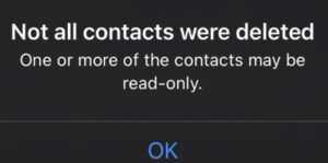 What Does the iPhone Read-Only Contact Error Mean?
