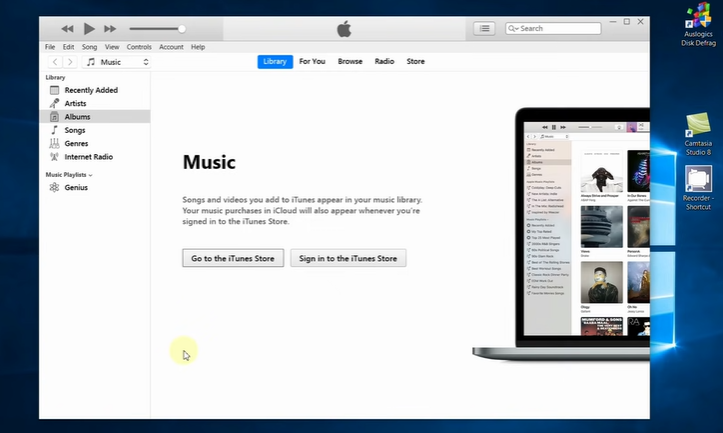 Open iTunes on your computer