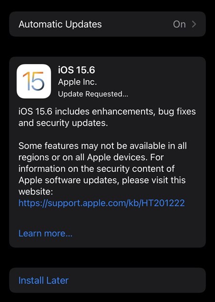 Update Your iOS Software