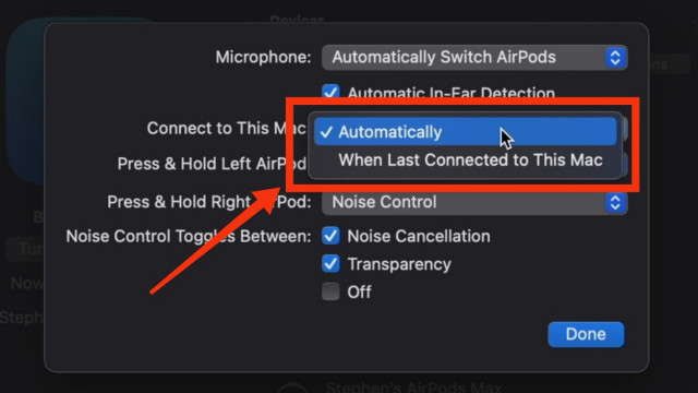 Automatic Switching is Turned ON Turn OFF the Feature