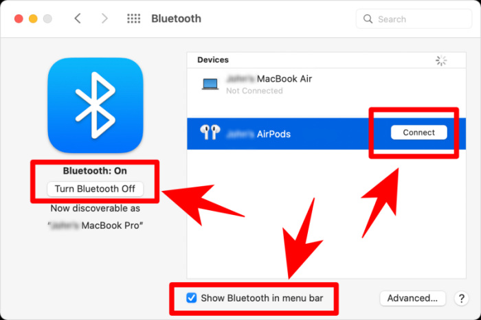 Mac Bluetooth is not Turned ON