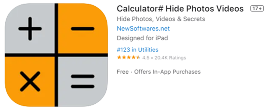 Calculator# Hide Photos Videos