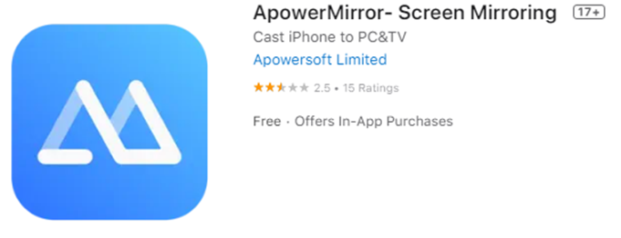 ApowerMirror – Screen Mirroring: iPhones and iPad Mirror Apps