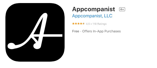 Appcompanist for iphone