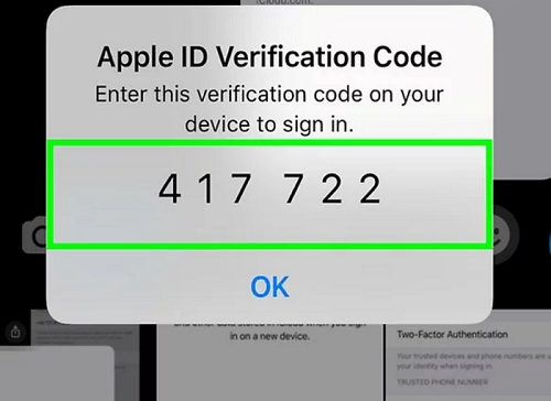 Apple varification code 2