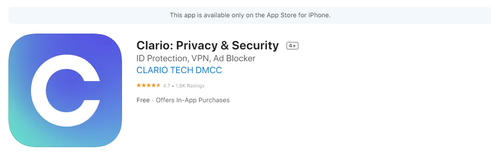 Clario Ad Blockers for iPhone