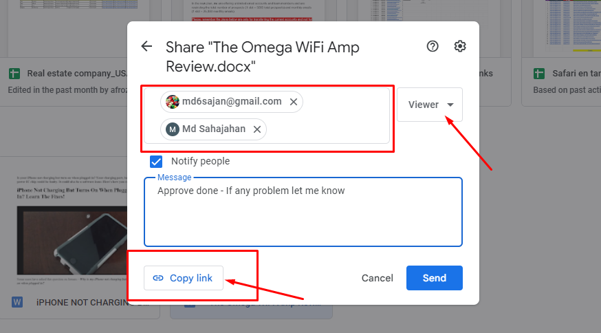 Access Google Drive On iPhone: Consider the role the person