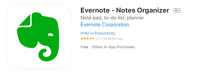 Evernote For iPhone