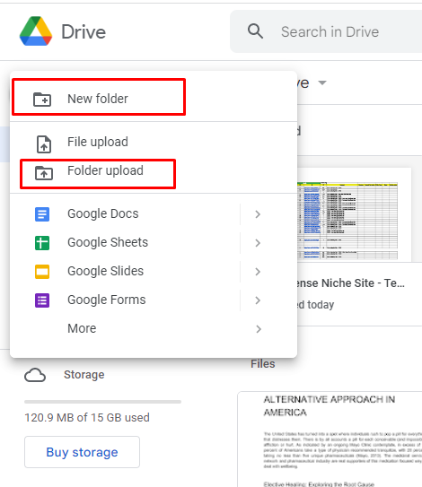 For Multiple files: Access Google Drive 