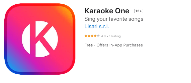 Karaoke One for iphone