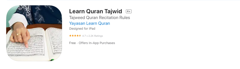 Learn Quran Tajwid App For iPhone 