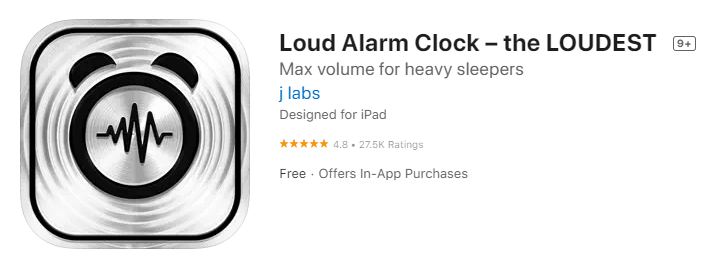 Loud Alarm Clock For iPhone