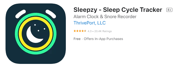 Sleepzy – Sleep Cycle Tracker For iPhone