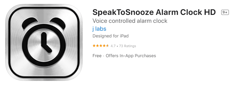 SpeakToSnooze Alarm Clock HD for iPhone