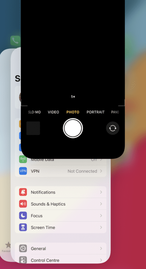 Fix No sound When Recording Video :Restart the Camera App