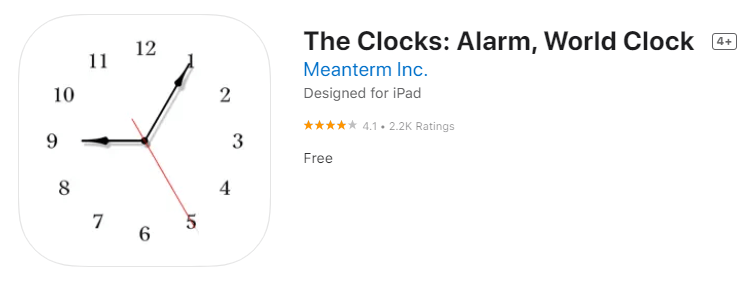 The Clocks - Alarm, World Clock For iPhone