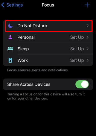 turn on Do Not Disturb manually on iphone.jpg