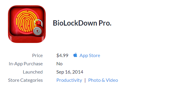 BioLockdown for iphone