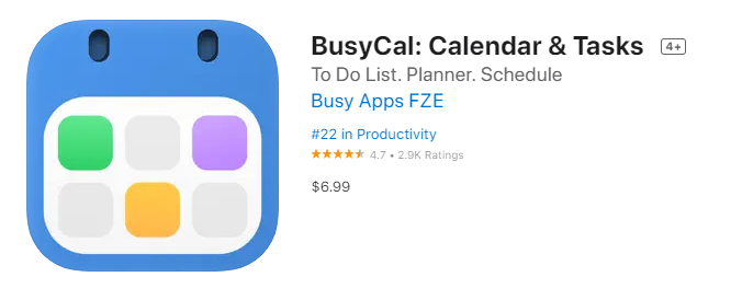 BusyCal for iphone