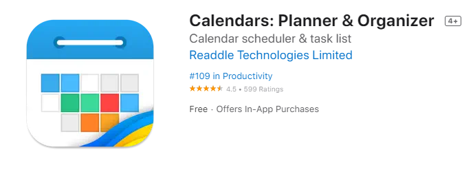 Calendars Planner & Reminders for iphone