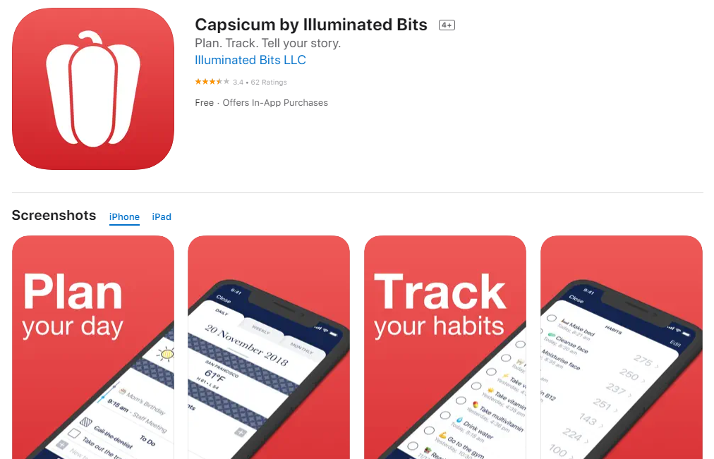 Capsicum: Best Reminder Apps for iPhone