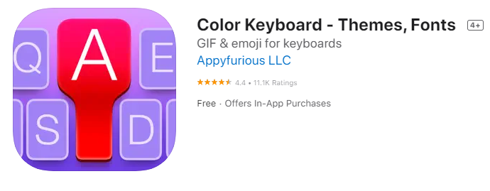 Color Keyboard for iphone