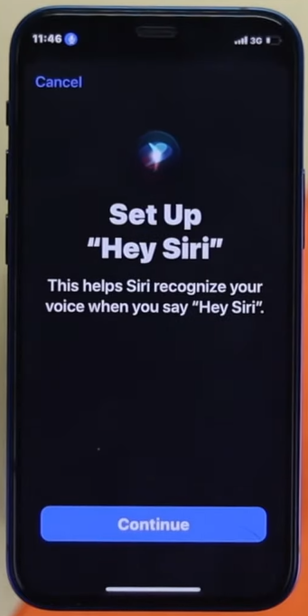 Complete the setup on Siri