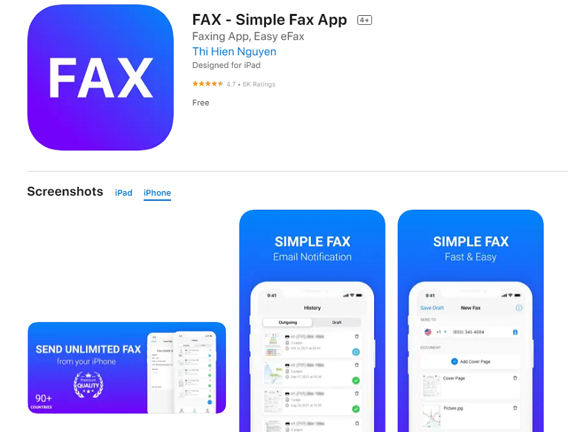 FAX – Simple Fax App