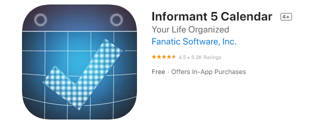 Informant 5 Calendar for iphone