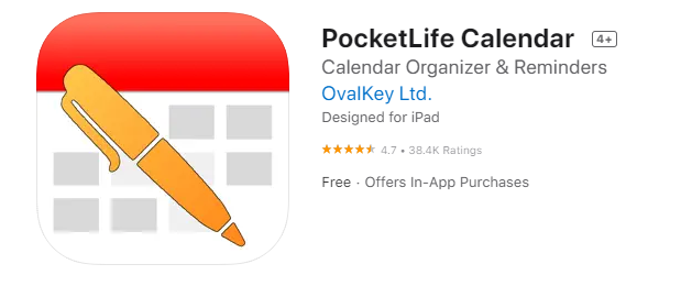 PocketLife Calendar for iphone