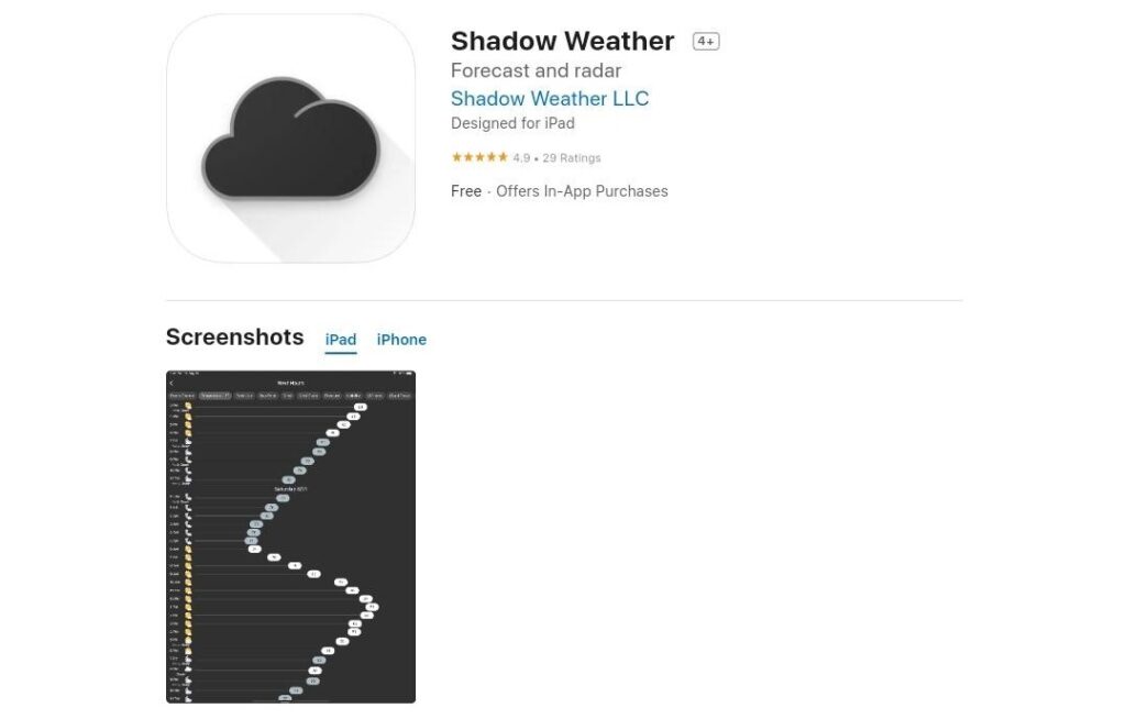 Shadow Weather: Weather Apps For iPhone