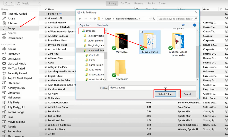 Use Dropbox to Transfer Music without iTunes