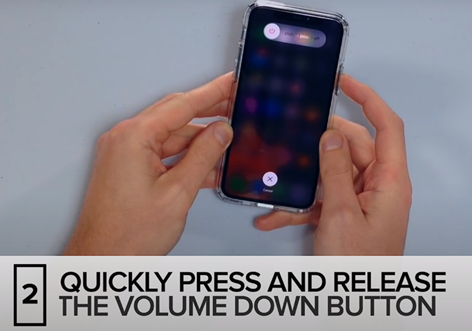 Now press and release the Volume Down button quickly.