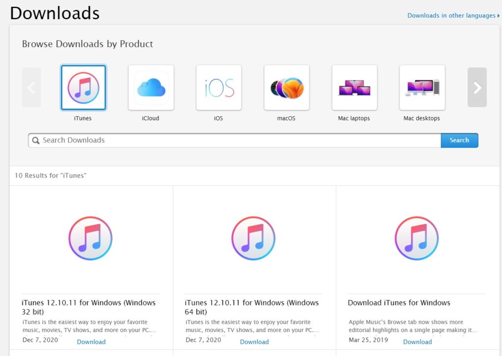 Download and install iTunes on your computer