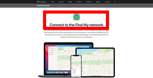 Using find my network