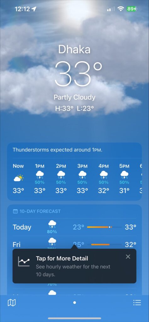 Adding a City to the Weather App