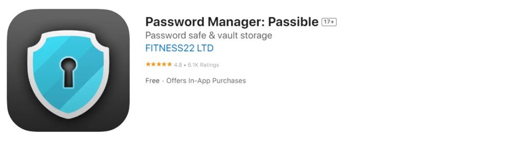 Password Manager: Passible