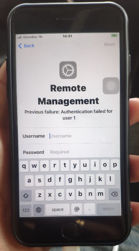 Remote Management Locked iPhone