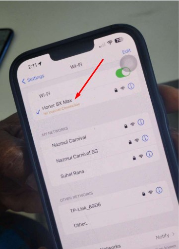 Internet Connection Issues on iphone