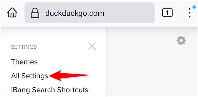 DuckDuckGo Setting