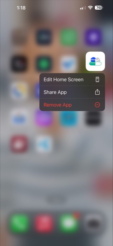 Edit Home Screen