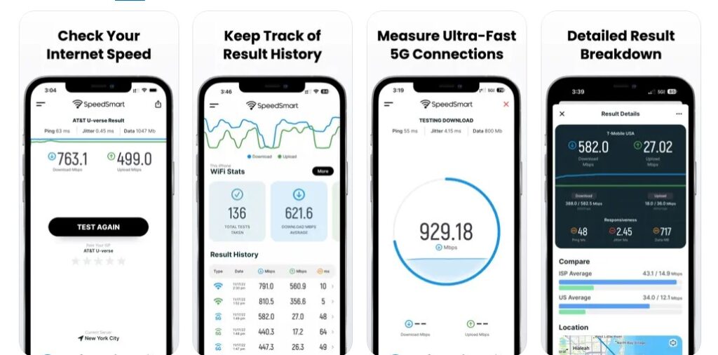 speedsmart internet speed test iphone