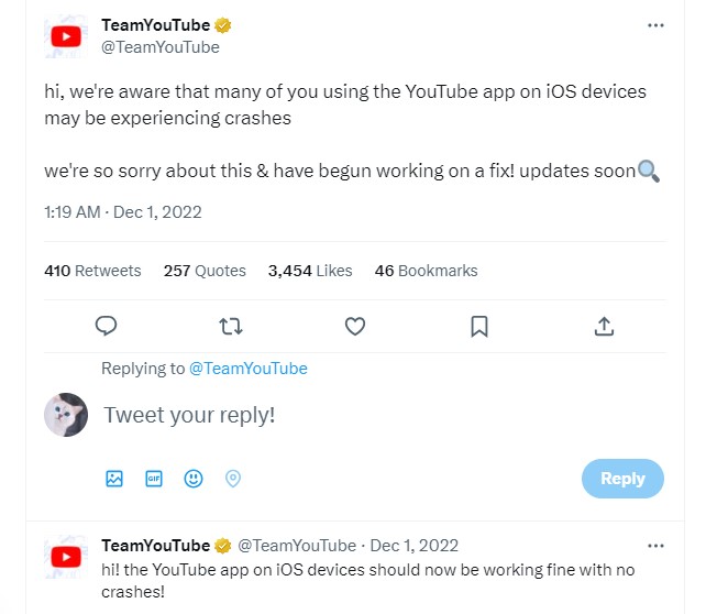 Check If YouTube Is at Fault