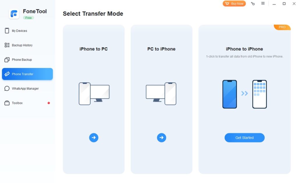 how to transfer photos from PC to iPhone with Fonetool