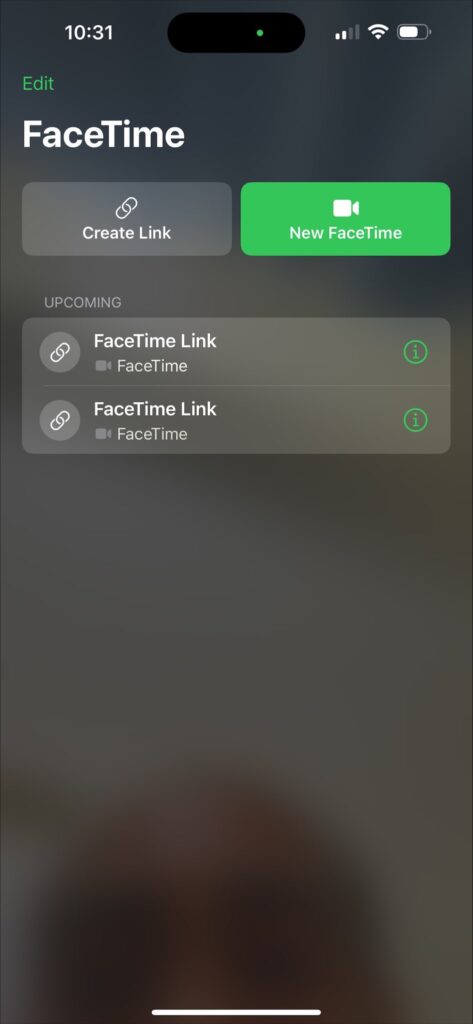 FaceTime app