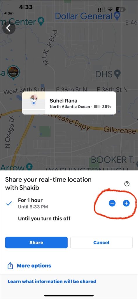 Using Google Maps-Real time