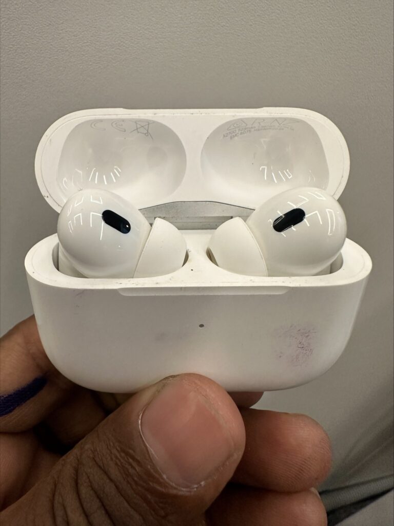 After both AirPods turn off, put them back into an empty charging case